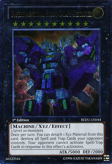 1st Edition, Light, Machine, Return of the Duelist, Ultimate Rare, Unlimited, Xyz/Effect Monster Superdimensional Robot Galaxy Destroyer [REDU-EN044] Ultimate Rare - Trading Card World