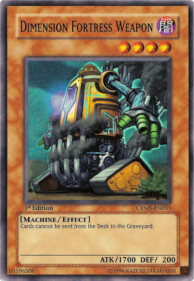 1st Edition, Crimson Crisis, Dark, Effect Monster, Machine, Super Rare, Unlimited Dimension Fortress Weapon [CRMS-EN033] Super Rare - Trading Card World