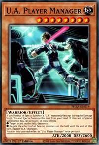 1st Edition, Common, Earth, Effect Monster, Phantom Rage, Warrior U.A. Player Manager [PHRA-EN019] Common - Trading Card World