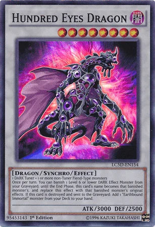 1st Edition, Dark, Dragon, Legendary Collection 5D's, Super Rare, Synchro/Effect Monster Hundred Eyes Dragon [LC5D-EN154] Super Rare - Trading Card World