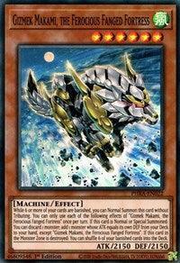 1st Edition, Effect Monster, Machine, Phantom Rage, Super Rare, Wind Gizmek Makami, the Ferocious Fanged Fortress [PHRA-EN022] Super Rare - Trading Card World