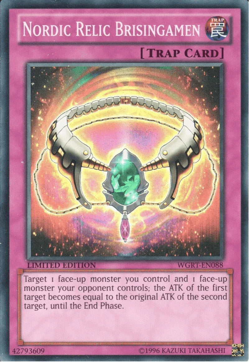 Battle Pack 2: War of the Giants Reinforcements, Limited, Normal Trap, Super Rare, Trap Nordic Relic Brisingamen [WGRT-EN088] Super Rare - Trading Card World