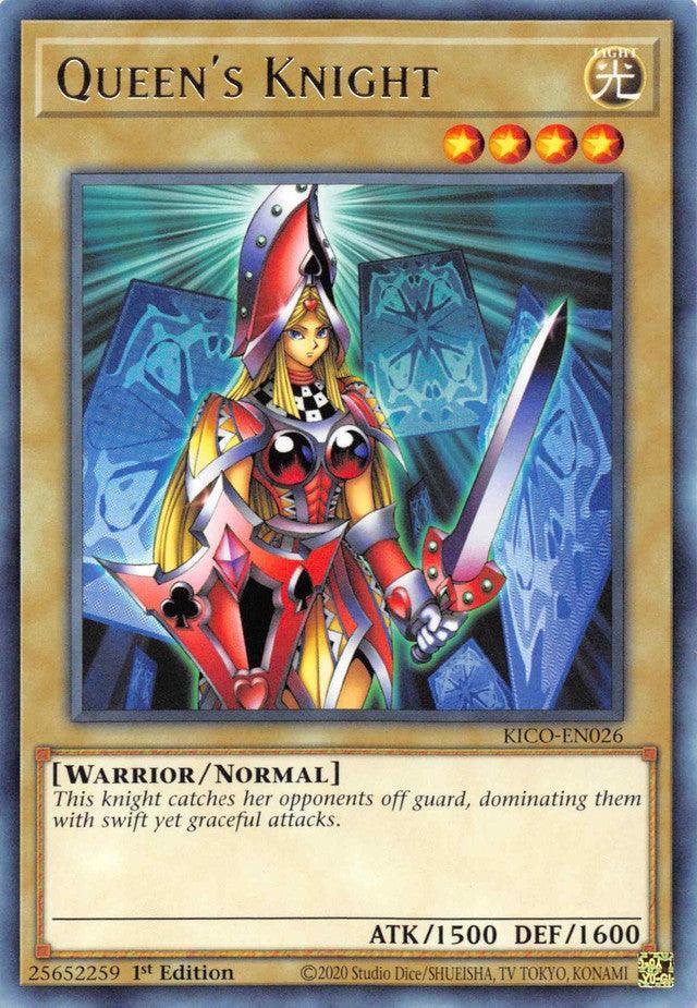 1st Edition, King's Court, Light, Normal Monster, Rare, Warrior Queen's Knight [KICO-EN026] Rare - Trading Card World