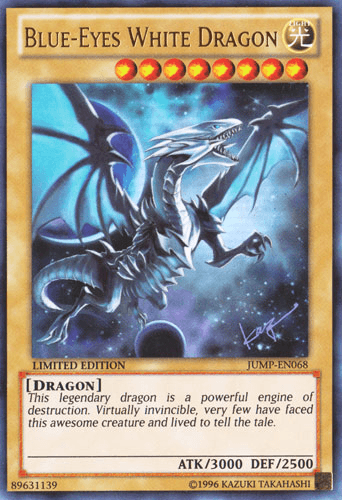 Dragon, Light, Limited, Normal Monster, Shonen Jump Magazine Promos, Ultra Rare Blue-Eyes White Dragon [JUMP-EN068] Ultra Rare - Trading Card World