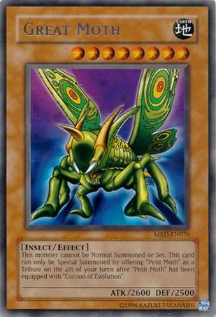 Earth, Effect Monster, Insect, Metal Raiders, Rare, Unlimited Great Moth [MRD-EN070] Rare - Trading Card World
