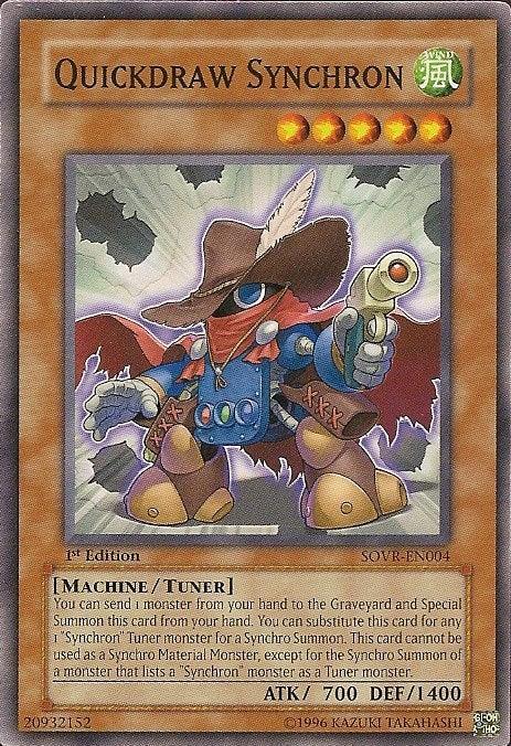 1st Edition, Common, Machine, Stardust Overdrive, Tuner Monster, Unlimited, Wind Quickdraw Synchron [SOVR-EN004] Common - Trading Card World