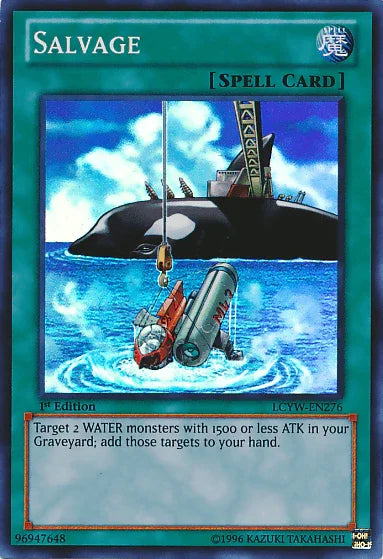 1st Edition, Legendary Collection 3: Yugi's World, Normal Spell, Spell, Super Rare, Unlimited Salvage [LCYW-EN276] Super Rare - Trading Card World