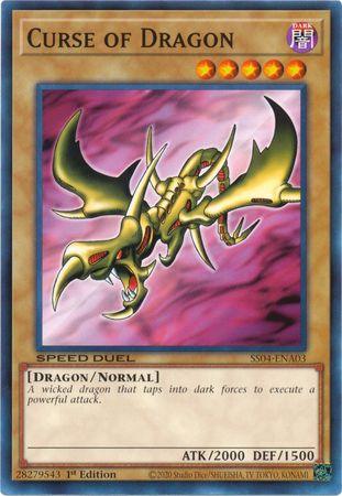 1st Edition, Common, Dark, Dragon, Normal Monster, Speed Duel: Match of the Millennium Curse of Dragon [SS04-ENA03] Common - Trading Card World