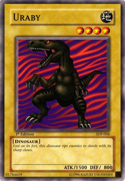 1st Edition, Common, Dinosaur, Earth, Normal Monster, Starter Deck: Pegasus, Unlimited Uraby [SDP-006] Common - Trading Card World