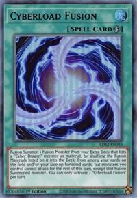 1st Edition, Legendary Duelists: Season 2, Quick-Play Spell, Spell, Ultra Rare Cyberload Fusion (Purple) [LDS2-EN035] Ultra Rare - Trading Card World