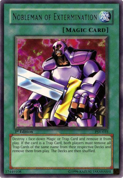 1st Edition, Normal Spell, Pharaoh's Servant, Rare, Spell, Unlimited Nobleman of Extermination [PSV-035] Rare - Trading Card World