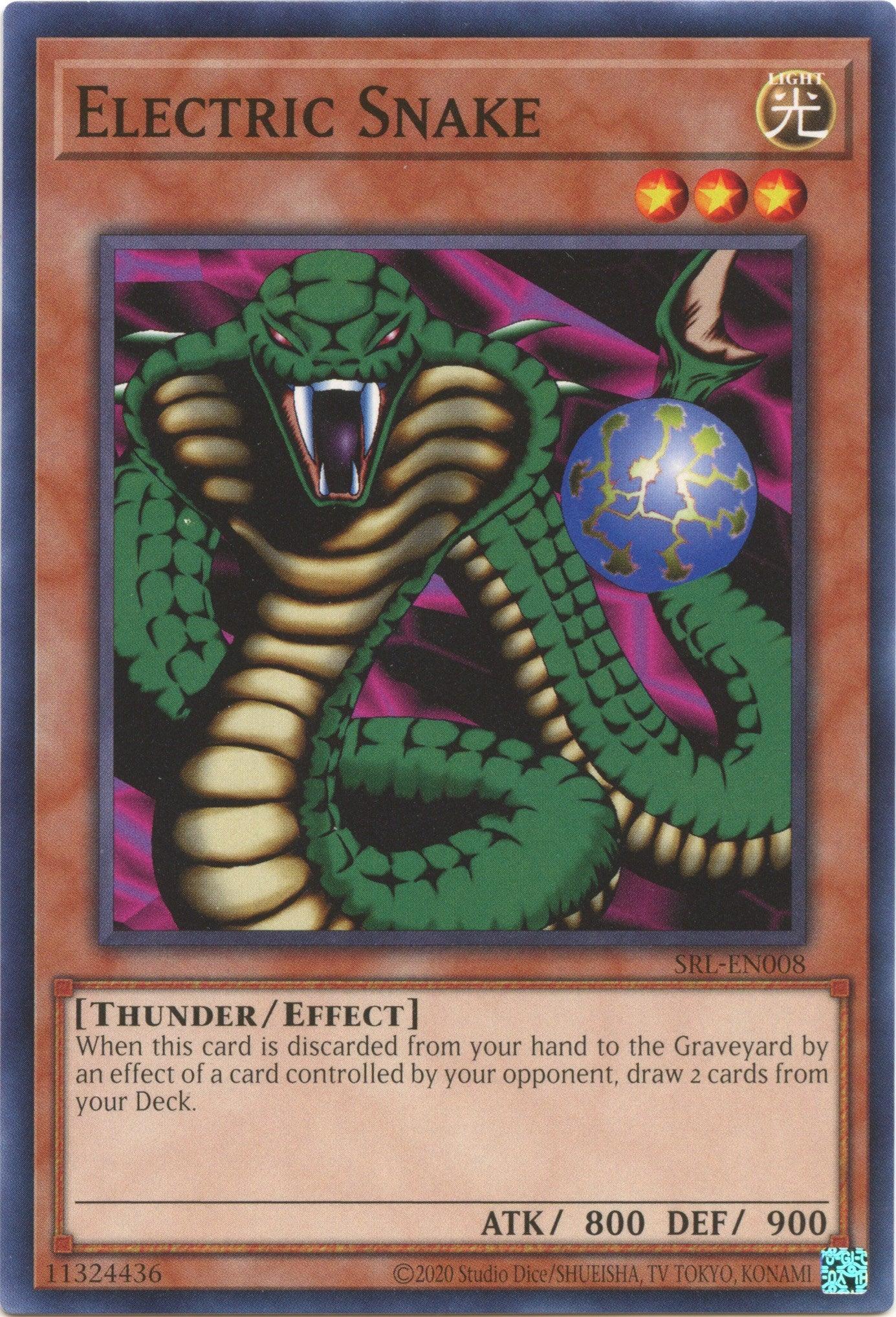 Common, Effect Monster, Light, Spell Ruler (25th Anniversary Edition), Thunder, Unlimited Electric Snake (25th Anniversary) [SRL-EN008] Common - Trading Card World