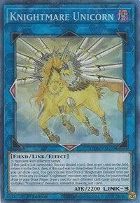1st Edition, Collector's Rare, Dark, Fiend, Genesis Impact, Link/Effect Monster Knightmare Unicorn (CR) [GEIM-EN050] Collector's Rare - Trading Card World