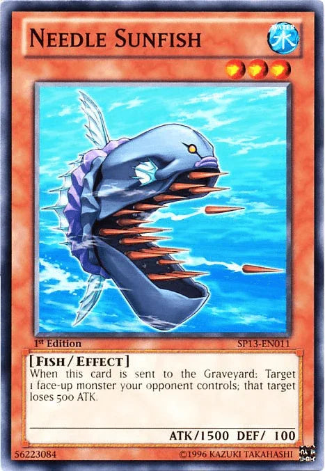1st Edition, Common, Effect Monster, Fish, Star Pack 2013, Unlimited, Water Needle Sunfish [SP13-EN011] Common - Trading Card World