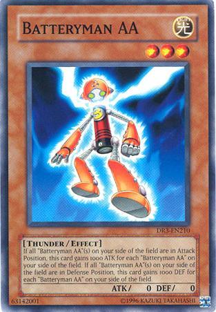 Common, Dark Revelation Volume 3, Effect Monster, Light, Thunder, Unlimited Batteryman AA [DR3-EN210] Common - Trading Card World