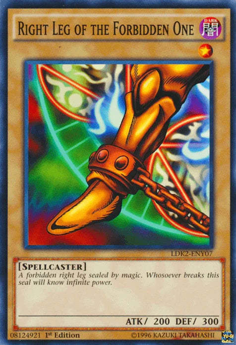 1st Edition, Common, Dark, Legendary Decks II, Normal Monster, Spellcaster, Unlimited Right Leg of the Forbidden One [LDK2-ENY07] Common - Trading Card World