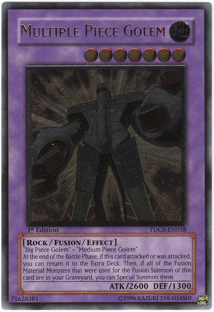 1st Edition, Earth, Fusion Monster, Rock, The Duelist Genesis, Ultimate Rare, Unlimited Multiple Piece Golem [TDGS-EN038] Ultimate Rare - Trading Card World