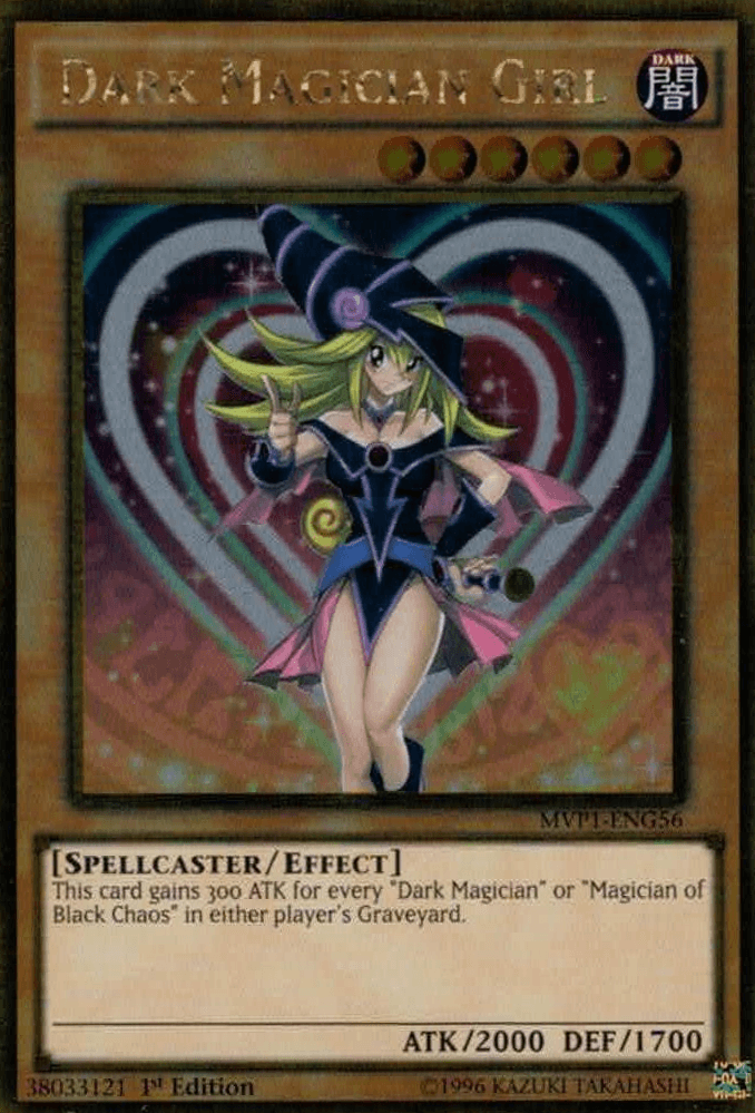 1st Edition, Dark, Effect Monster, Gold Rare, Spellcaster, The Dark Side of Dimensions Movie Pack: Gold Edition, Unlimited Dark Magician Girl [MVP1-ENG56] Gold Rare - Trading Card World