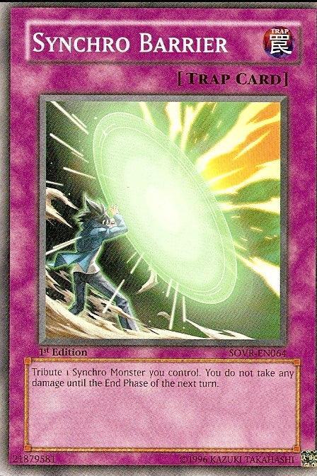 1st Edition, Common, Normal Trap, Stardust Overdrive, Trap, Unlimited Synchro Barrier [SOVR-EN064] Common - Trading Card World