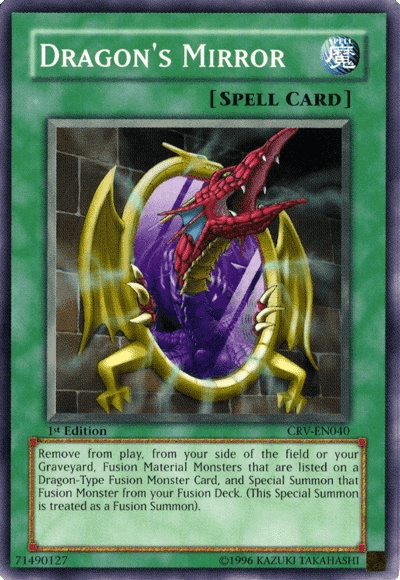 1st Edition, Common, Cybernetic Revolution, Normal Spell, Spell, Unlimited Dragon's Mirror [CRV-EN040] Common - Trading Card World