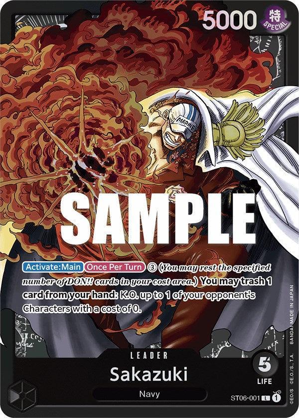 Leader, Navy, Starter Deck: Absolute Justice, Starter Decks Sakazuki [Starter Deck: Absolute Justice] - Trading Card World