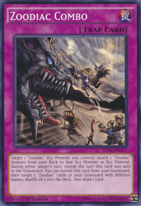 1st Edition, Common, Normal Trap, Raging Tempest, Trap, Unlimited Zoodiac Combo [RATE-EN071] Common - Trading Card World