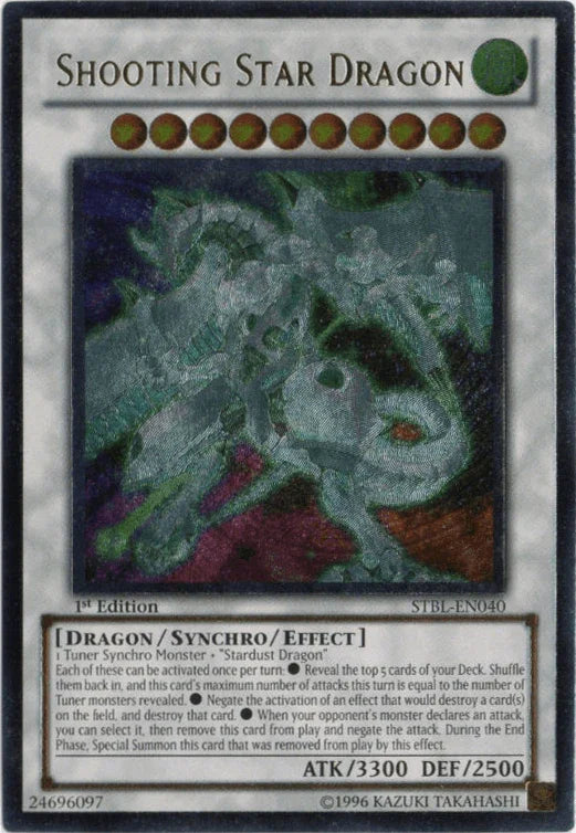 1st Edition, Dragon, Ghost Rare, Starstrike Blast, Synchro/Effect Monster, Wind Shooting Star Dragon [STBL-EN040] Ghost Rare - Trading Card World