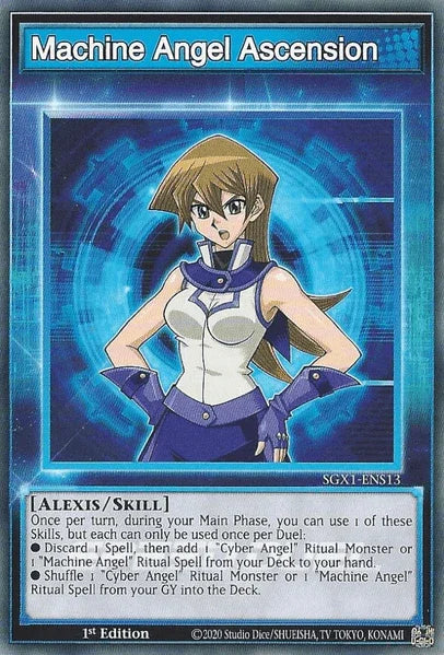 1st Edition, Common, Skill, Speed Duel GX: Duel Academy Box, Spell Machine Angel Ascension [SGX1-ENS13] Common - Trading Card World