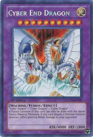 1st Edition, Fusion/Effect Monster, Legendary Collection 2, Light, Machine, Secret Rare, Unlimited Cyber End Dragon [LCGX-EN181] Secret Rare - Trading Card World