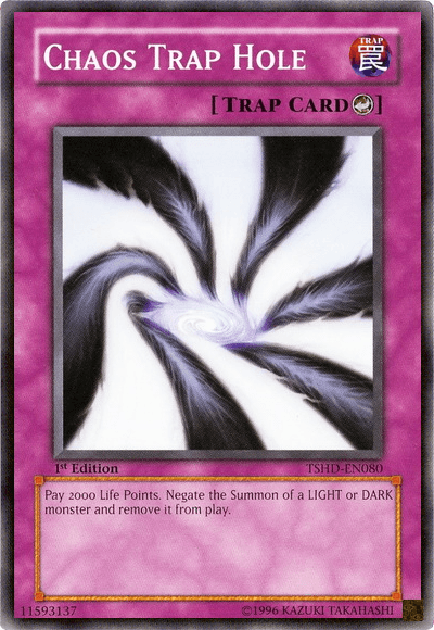 1st Edition, Common, Counter Trap, The Shining Darkness, Trap, Unlimited Chaos Trap Hole [TSHD-EN080] Common - Trading Card World