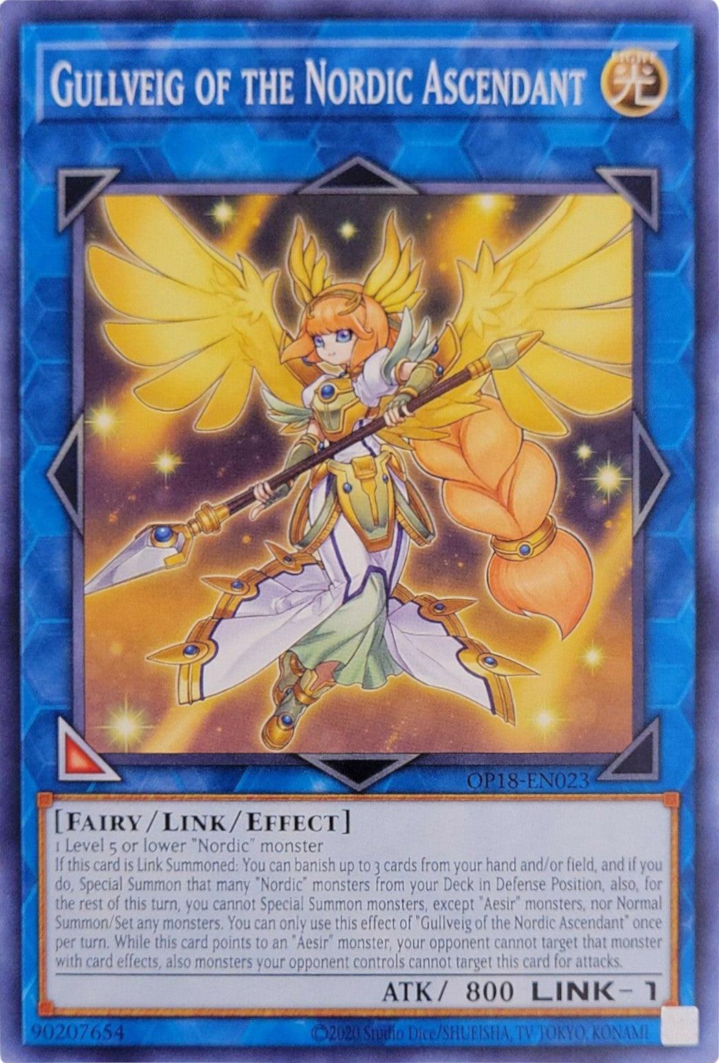 Common, Fairy, Light, Link/Effect Monster, OTS Tournament Pack 18, Unlimited Gullveig of the Nordic Ascendant [OP18-EN023] Common - Trading Card World