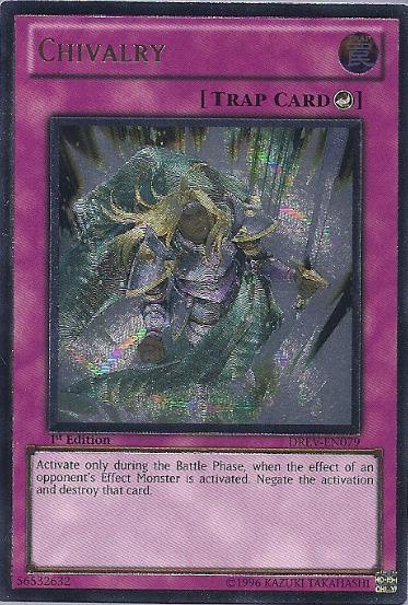 1st Edition, Counter Trap, Duelist Revolution, Trap, Ultimate Rare, Unlimited Chivalry [DREV-EN079] Ultimate Rare - Trading Card World