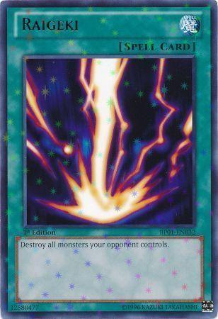 1st Edition, Battle Pack: Epic Dawn, Normal Spell, Spell, Starfoil Rare, Unlimited Raigeki [BP01-EN032] Starfoil Rare - Trading Card World