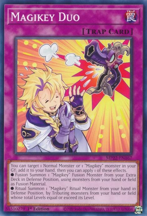 1st Edition, 2022 Tin of the Pharaoh's Gods, Common, Normal Trap, Trap Magikey Duo [MP22-EN167] Common - Trading Card World