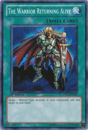 1st Edition, Common, Normal Spell, Spell, Starter Deck: Dawn of the Xyz The Warrior Returning Alive [YS11-EN027] Common - Trading Card World
