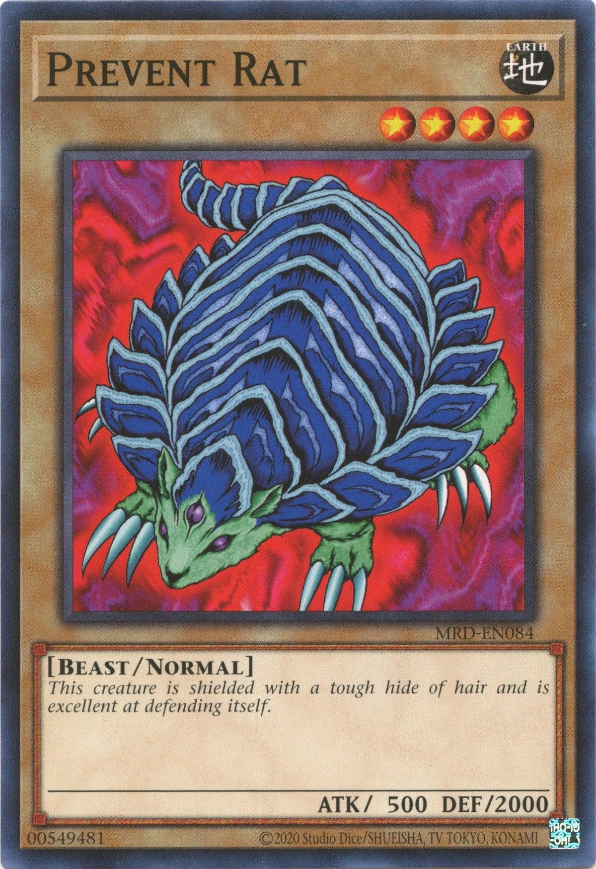 Beast, Common, Earth, Metal Raiders (25th Anniversary Edition), Normal Monster, Unlimited Prevent Rat (25th Anniversary) [MRD-EN084] Common - Trading Card World
