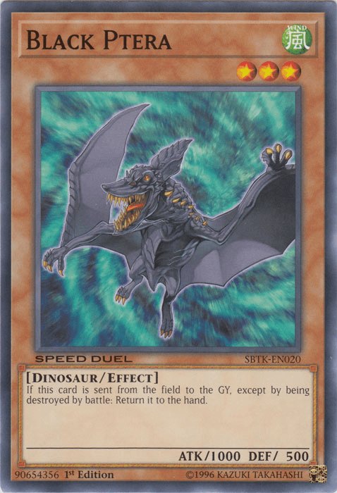 1st Edition, Common, Dinosaur, Effect Monster, Speed Duel: Trials of the Kingdom, Wind Black Ptera [SBTK-EN020] Common - Trading Card World