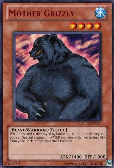 Beast-Warrior, Duelist League Promo, Effect Monster, Rare, Unlimited, Water Mother Grizzly (Red) [DL12-EN004] Rare - Trading Card World