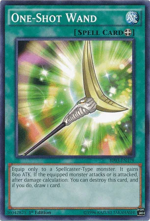 1st Edition, Battle Pack 3: Monster League, Common, Equip Spell, Spell One-Shot Wand [BP03-EN179] Common - Trading Card World