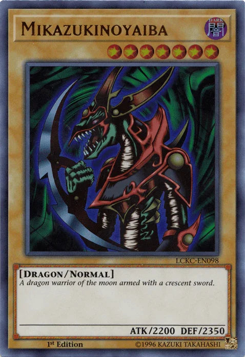 1st Edition, Dark, Dragon, Legendary Collection Kaiba, Normal Monster, Ultra Rare, Unlimited Mikazukinoyaiba [LCKC-EN098] Ultra Rare - Trading Card World