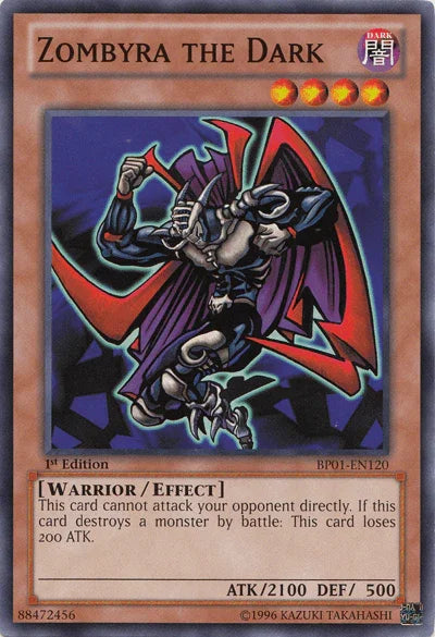 1st Edition, Battle Pack: Epic Dawn, Common, Dark, Effect Monster, Unlimited, Warrior Zombyra the Dark [BP01-EN120] Common - Trading Card World
