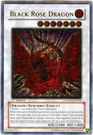1st Edition, Crossroads of Chaos, Dragon, Fire, Synchro/Effect Monster, Ultimate Rare, Unlimited Black Rose Dragon (UTR) [CSOC-EN039] Ultimate Rare - Trading Card World