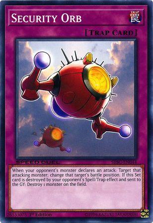 1st Edition, Common, Normal Trap, Speed Duel: Scars of Battle, Trap Security Orb [SBSC-EN044] Common - Trading Card World
