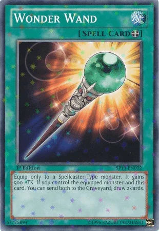 1st Edition, Equip Spell, Spell, Star Pack 2013, Starfoil Rare, Unlimited Wonder Wand [SP13-EN032] Starfoil Rare - Trading Card World
