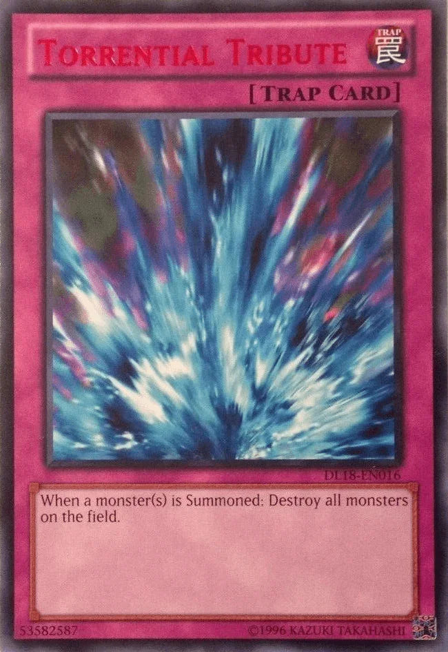 Duelist League Promo, Normal Trap, Rare, Trap, Unlimited Torrential Tribute (Red) [DL18-EN016] Rare - Trading Card World