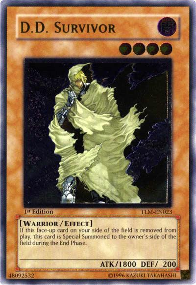 1st Edition, Dark, Effect Monster, The Lost Millennium, Ultimate Rare, Unlimited, Warrior D.D. Survivor [TLM-EN023] Ultimate Rare - Trading Card World