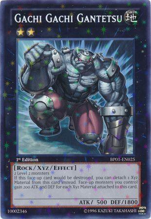 1st Edition, Battle Pack: Epic Dawn, Earth, Rock, Starfoil Rare, Unlimited, Xyz/Effect Monster Gachi Gachi Gantetsu [BP01-EN025] Starfoil Rare - Trading Card World