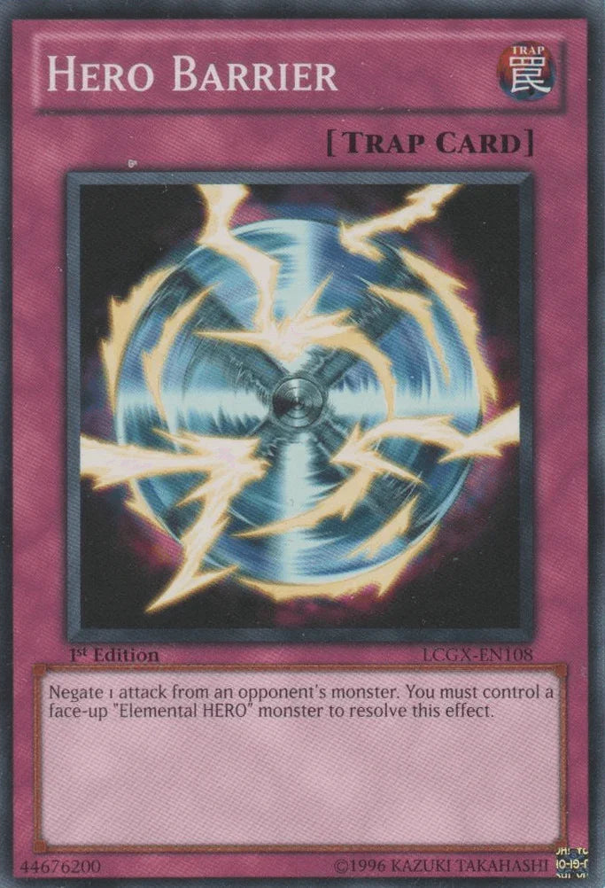 1st Edition, Common, Legendary Collection 2, Normal Trap, Trap, Unlimited Hero Barrier [LCGX-EN108] Common - Trading Card World