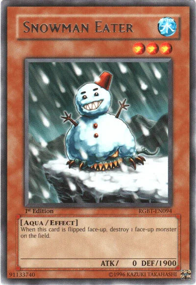1st Edition, Aqua, Effect Monster, Raging Battle, Rare, Unlimited, Water Snowman Eater [RGBT-EN094] Rare - Trading Card World