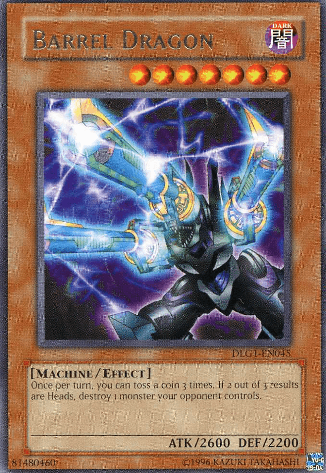 Dark, Dark Legends, Effect Monster, Machine, Rare, Unlimited Barrel Dragon [DLG1-EN045] Rare - Trading Card World